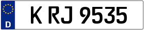 Trailer License Plate